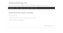 Desktop Screenshot of endomarketing.com